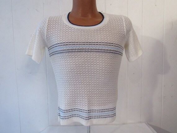 Vintage t shirt, 1970s shirt, 1970s t shirt, strip