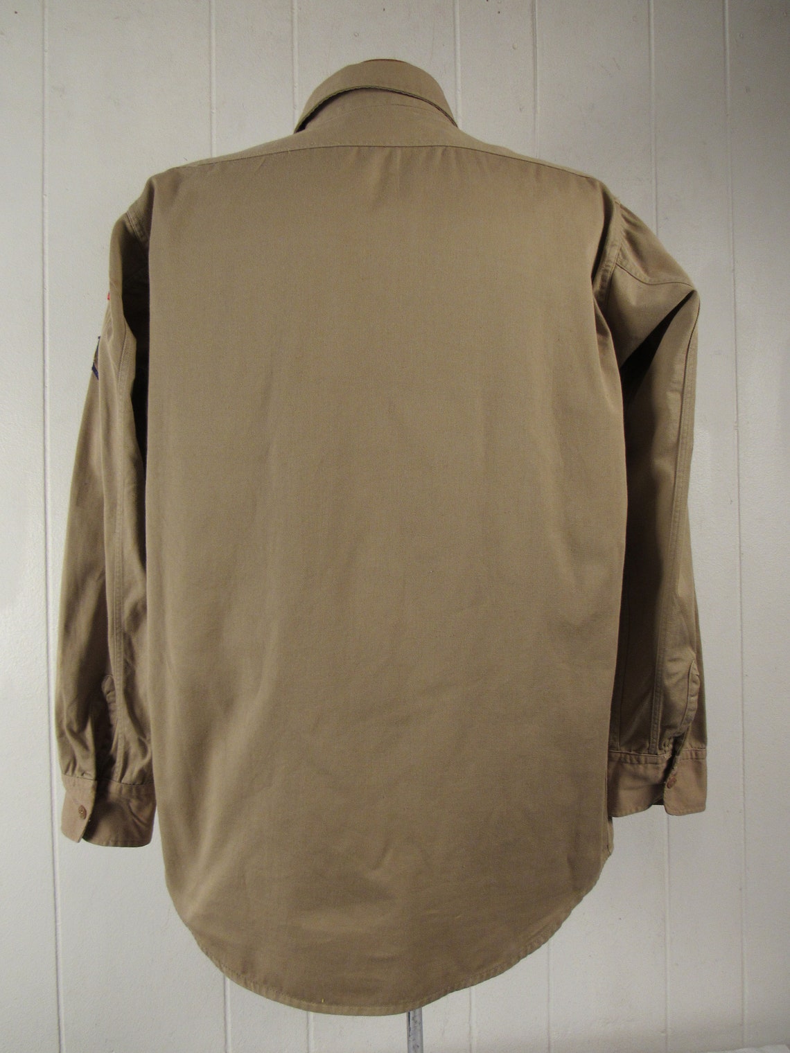 Vintage shirt 1940s shirt vintage work shirt khaki cotton | Etsy