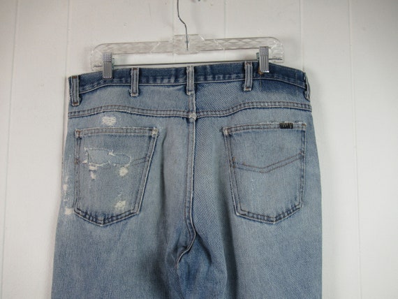 Vintage jeans, vintage denim, patched denim, vint… - image 6