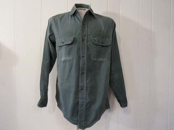 Vintage shirt, 1950s shirt, vintage workwear, cott