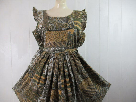 Vintage dress, cotton dress, sun dress, 1960s dres