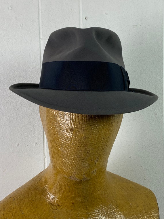 Vintage Borsalino, vintage fedora hat, 1950s Borsalin… Gem