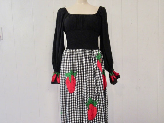 Vintage dress, strawberry dress, Young Edwardian d