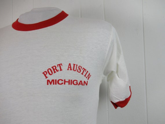 Vintage t shirt, 1980s t shirt, Port Austin Michig