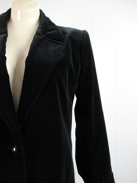 Vintage jacket, velvet jacket, Rive Gauche jacket… - image 2