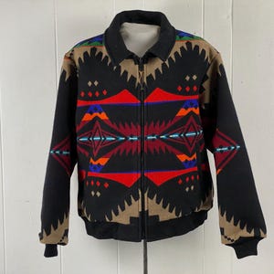 Pendleton jacket, size large, Indian coat, Pendleton coat, Chief Joseph, Southwestern coat, vintage Pendleton Westernwear, vintage clothing