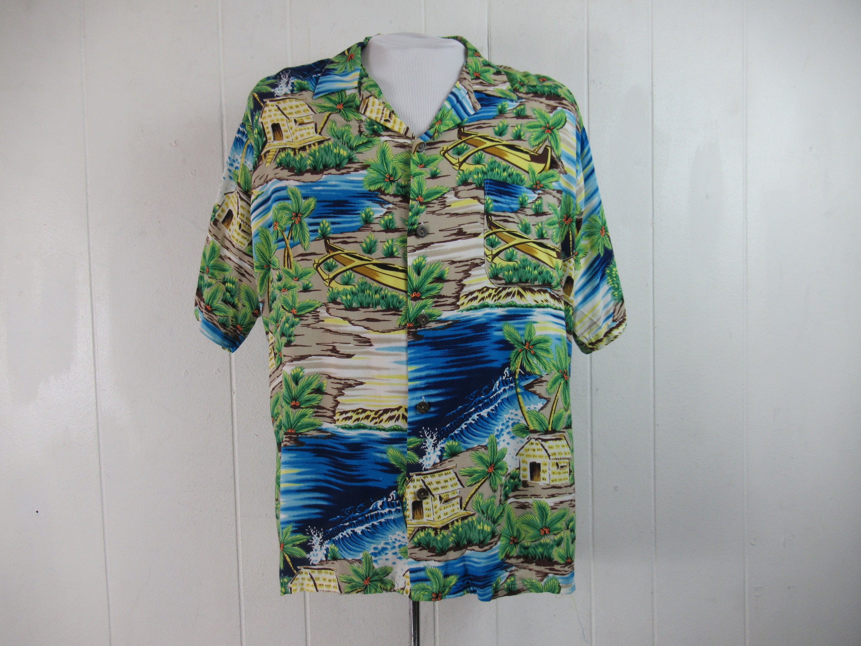 Vintage Shirt, Vintage Hawaiian, Hawaiian Shirt, Rayon