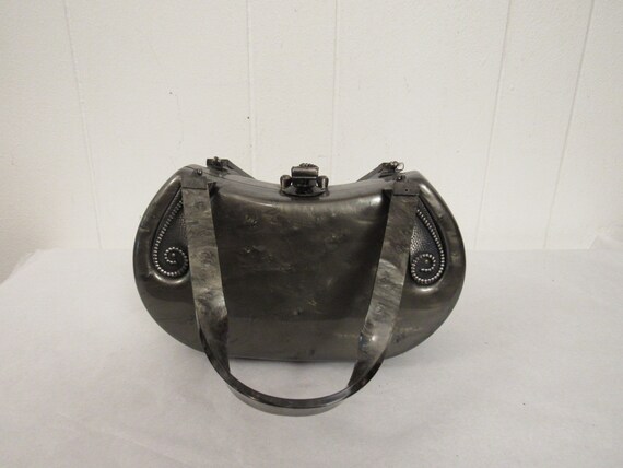 Vintage purse, Lucite purse, 1930s purse, plastic… - image 5