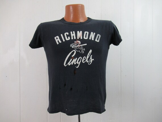 Vintage t shirt, 1960s t shirt, Richmond Angels, b