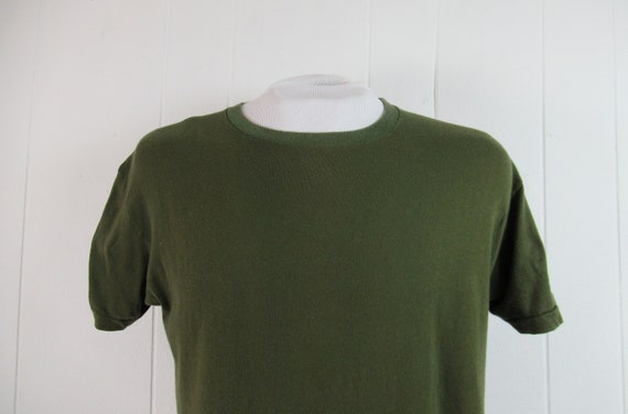 Vintage t shirt, U.S.M.C. t shirt, green t shirt,… - image 2
