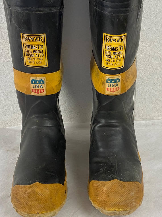 Vintage Ranger Firemans Boots, Size 10, Ranger Firemaster  display picture 3