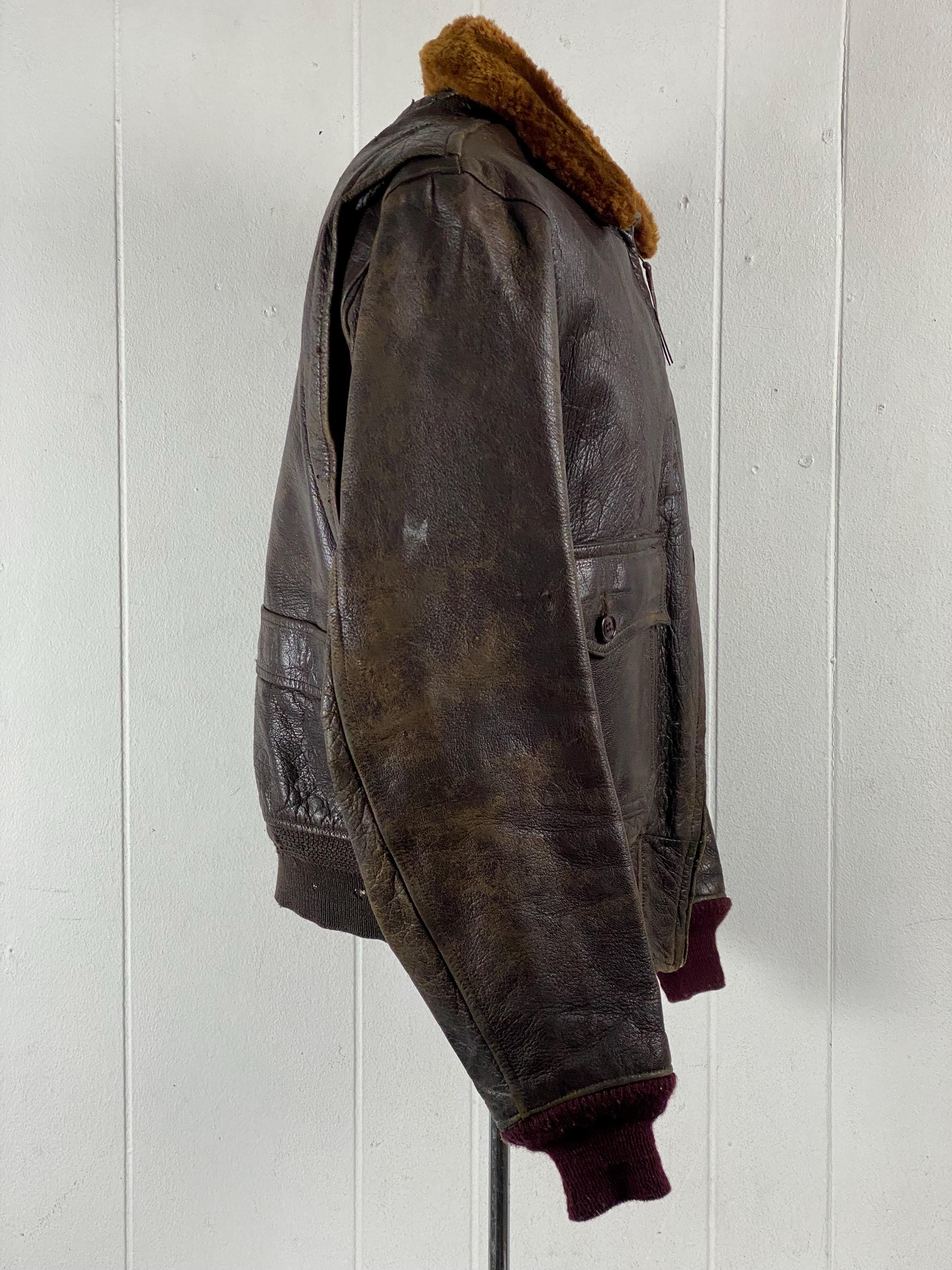 1940s G-1 Jacket, Size 38, Buaer U. S. Navy Flight Jacket, G-1 