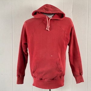 50s 60s 【BIG SIZE】 vintage sweat hoodie Vintage Sweatshirt, Size XL, 1950s Sweatshirt, Hooded
