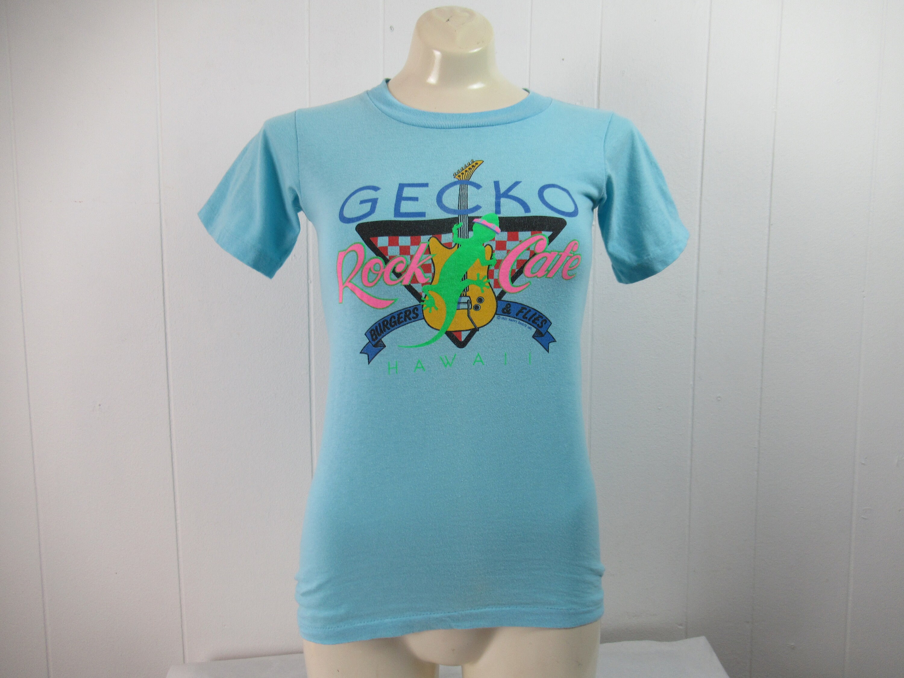 Vintage T Shirt, 1980s T Shirt, Gecko Rock Cafe, Hawaiian T Vintage T Shirt, 1980s T Shirt, Gecko Rock Cafe, Hawaiian T