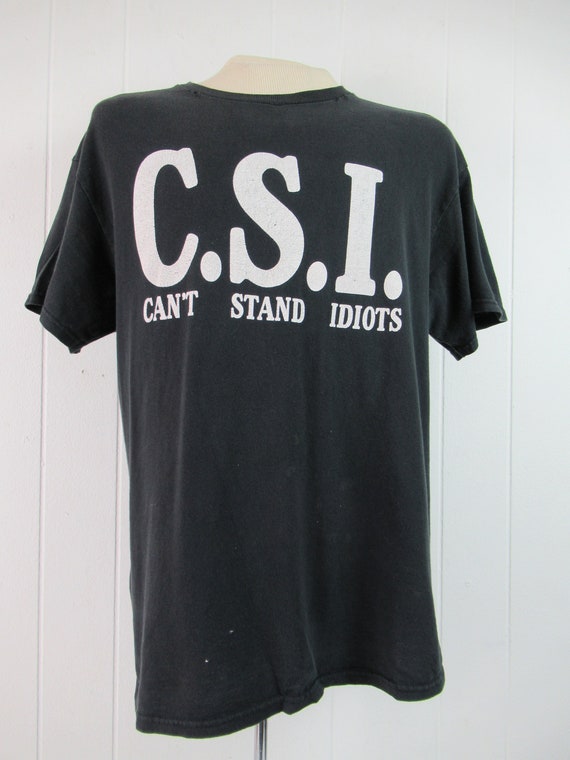 Vintage t shirt, 1980s t shirt, C.S.I., can't sta… - image 2