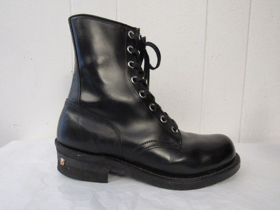 black mechanic boots