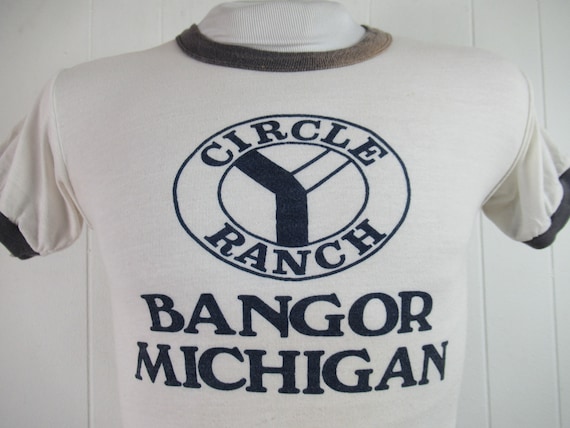 Vintage t shirt, 1970s t shirt, Bangor Michigan, C
