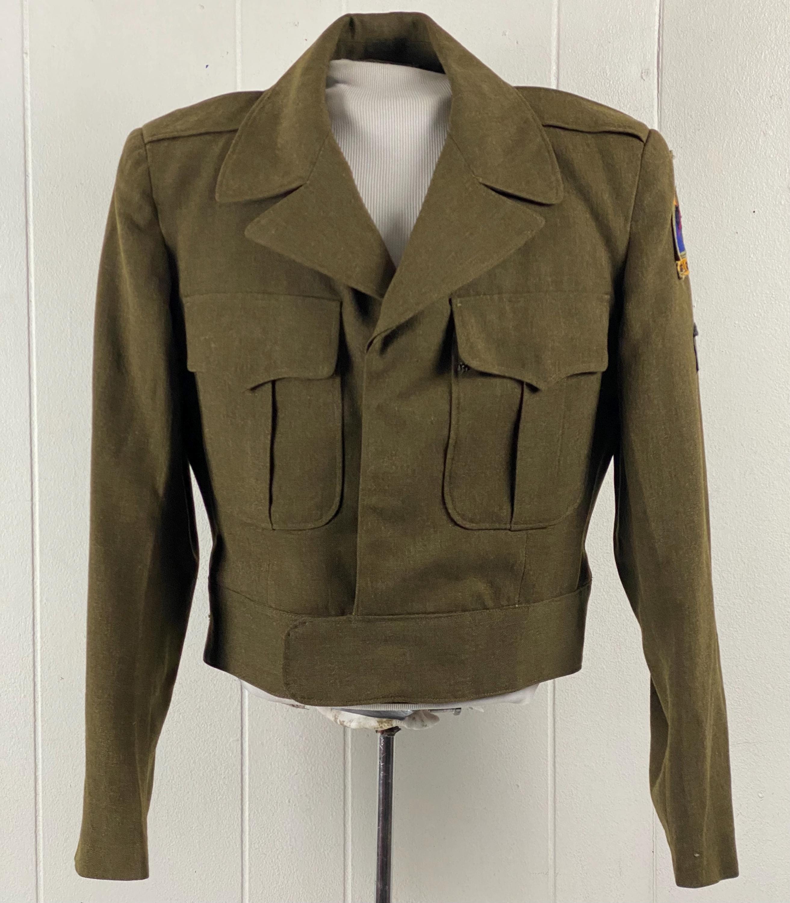 Vintage Jacket, Size Small, Ike Jacket, Military Jacket, 1940s 