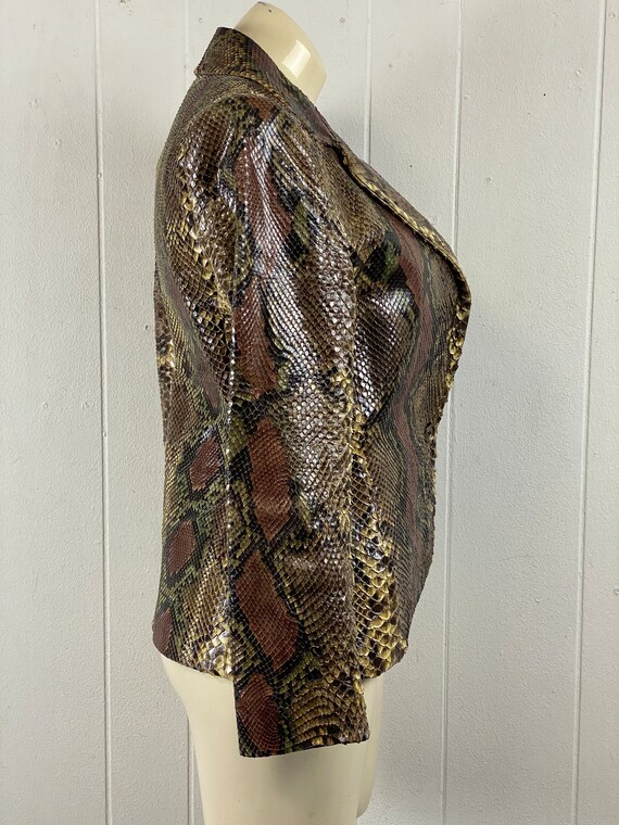 Vintage jacket, size medium, Python jacket, real … - image 7
