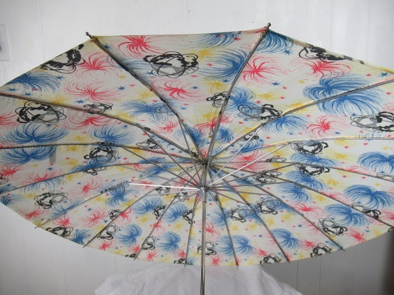 Vintage umbrella, 1960s umbrella, New York World'… - image 3