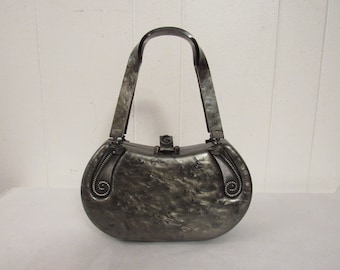 Vintage purse, Lucite purse, 1930s purse, plastic purse, Llewellyn purse, art deco purse