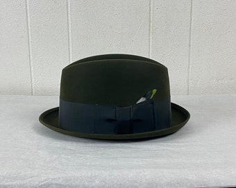 Vintage Borsalino, Size 7 1/4, Vintage Fedora Hat, 1950s Vintage Borsalino, Size 7 1/4, Vintage Fedora Hat, 1950s
