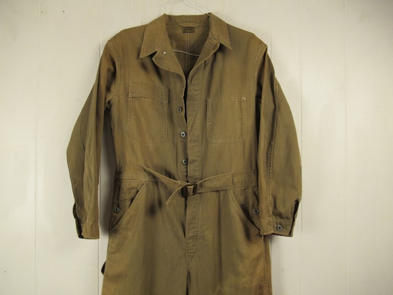 Vintage coveralls, 1930s coveralls, Army Air Force