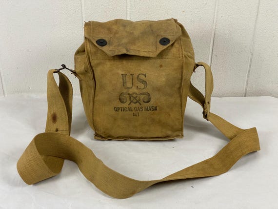 Vintage Bag, 1940s Bag, Shoulder Bag, WWII Bag, Messenger