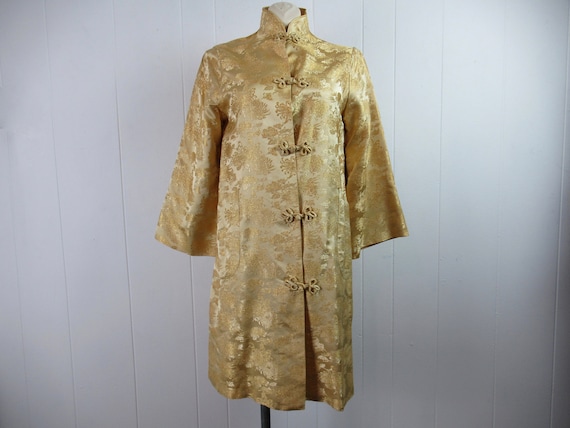 Vintage jacket, Asian jacket, silk brocade jacket… - image 1