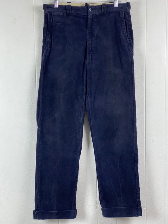 Vintage pants, 33 X 31, 1950s pants, corduroy pan… - image 2