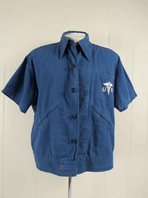 Vintage shirt, 1930s shirt, U.S. shirt, short sle… - image 3