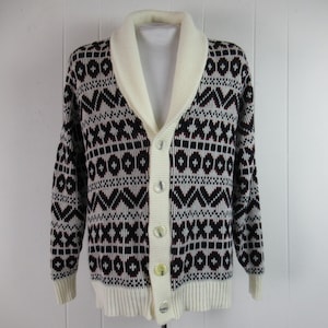 Vintage sweater, 1970s sweater, vintage cardigan, shawl collar, sweater, vintage clothing, size medium