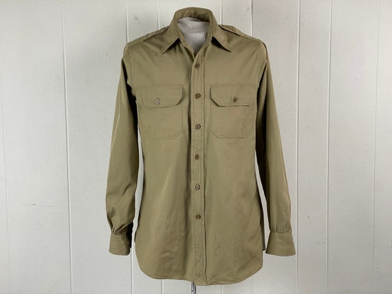 ▪️40‘s【ELBECO】 VINTAGE SHIRT Vintage Shirt, Size Medium, 1940s Shirt, Elbeco Shirt, Work Shirt