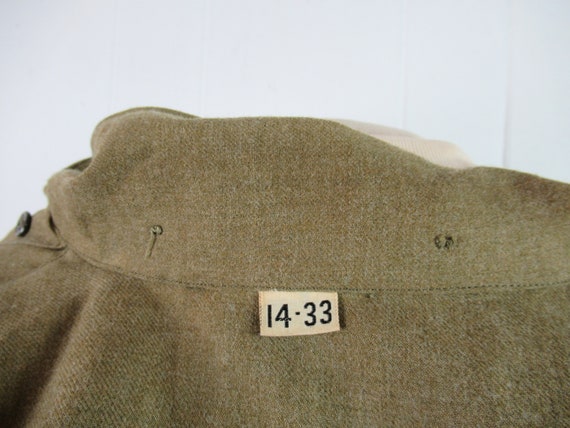 Vintage shirt, WWII shirt, WWII uniform, military… - image 6