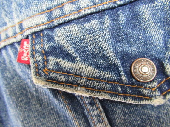 Vintage jacket, Levis jacket, denim coat, fleece … - image 3