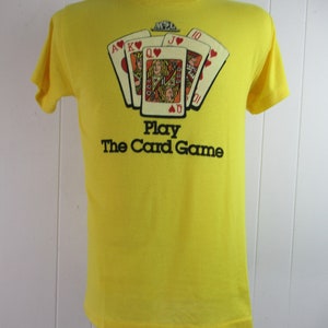 Vintage t shirt, 1980s t shirt, Card Game t shirt, Michigan t shirt, lottery t shirt, vintage clothing, size large, NOS image 2