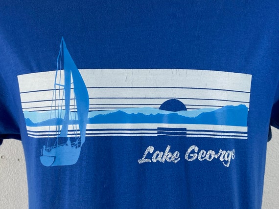 Vintage t shirt, 1980s t shirt, Lake George t shi… - image 3