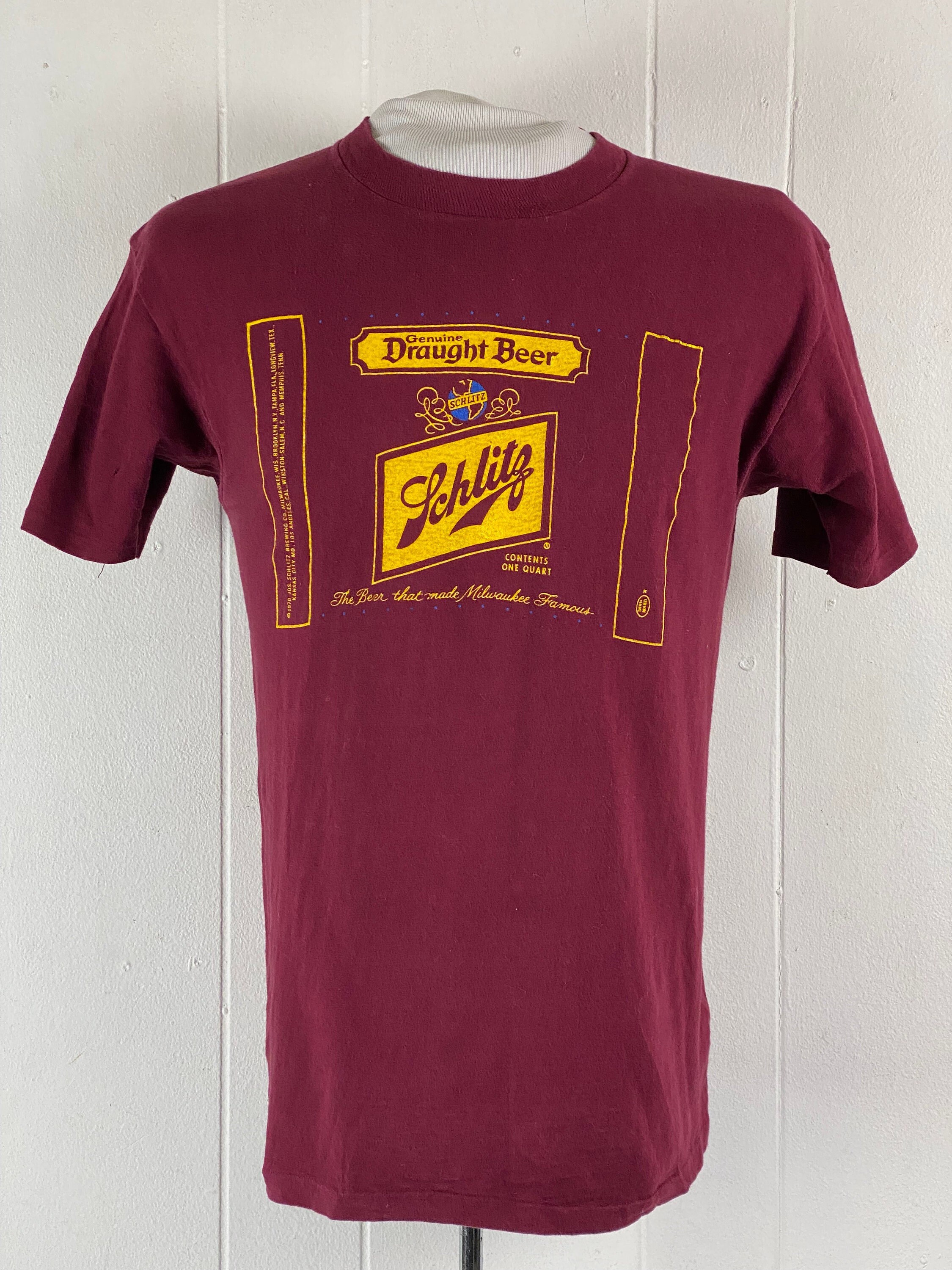 Schlitz Ringer Tee - Unisex - Midwest Beer, Vintage Beer