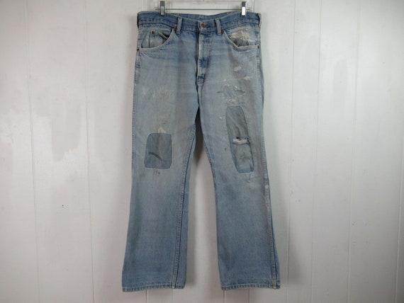 Vintage pants, distressed pants, vintage denim, p… - image 1