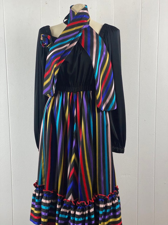 Vintage dress, size medium, Lucie Ann dress, rain… - image 8