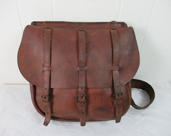 Vintage 1960s U.S. Mail Leather Postman Carrier Delivery
