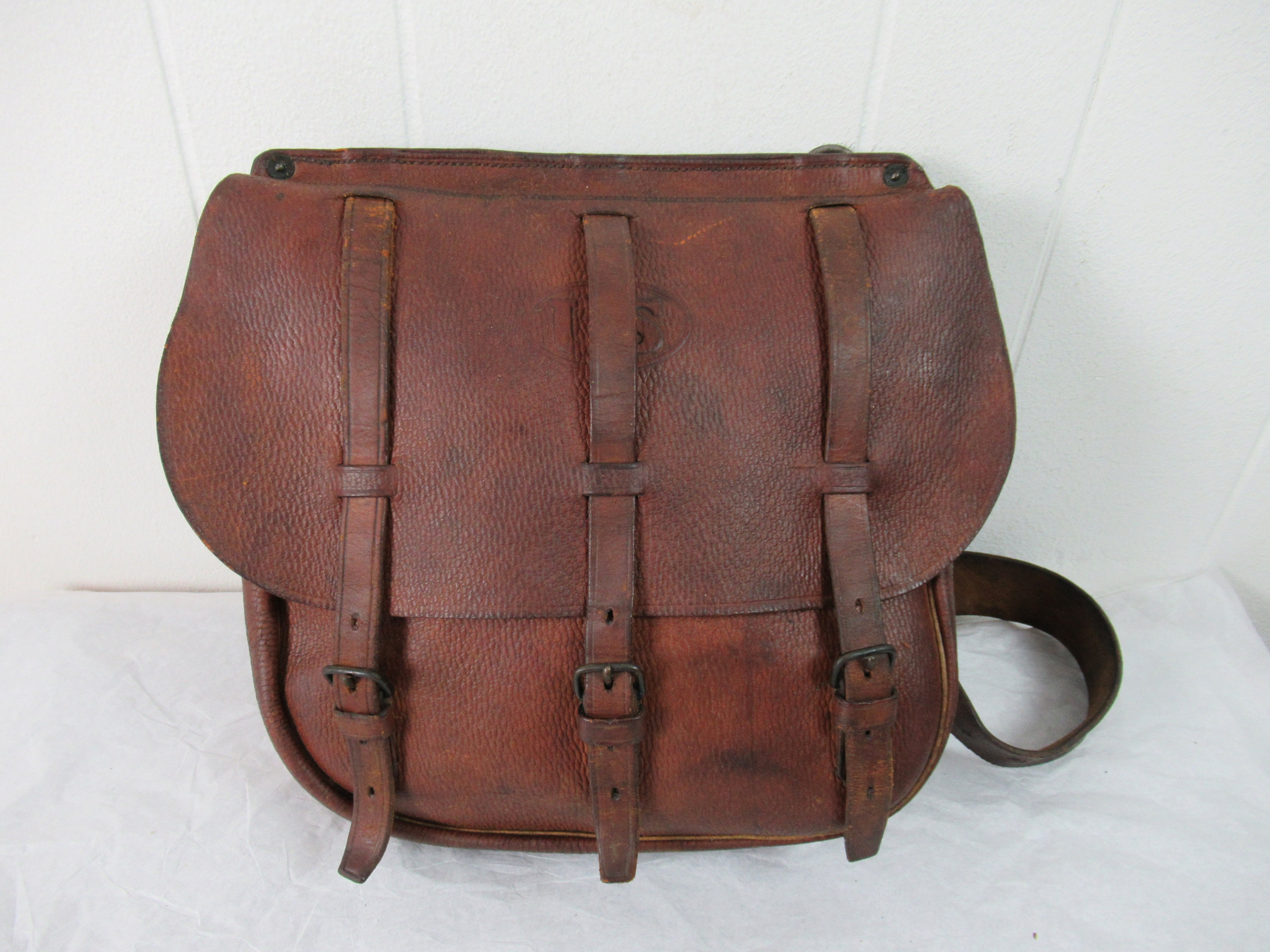 Postal Messenger Bag - Vintage Leather U.S. Mail Bag – Marlondo Leather Co.