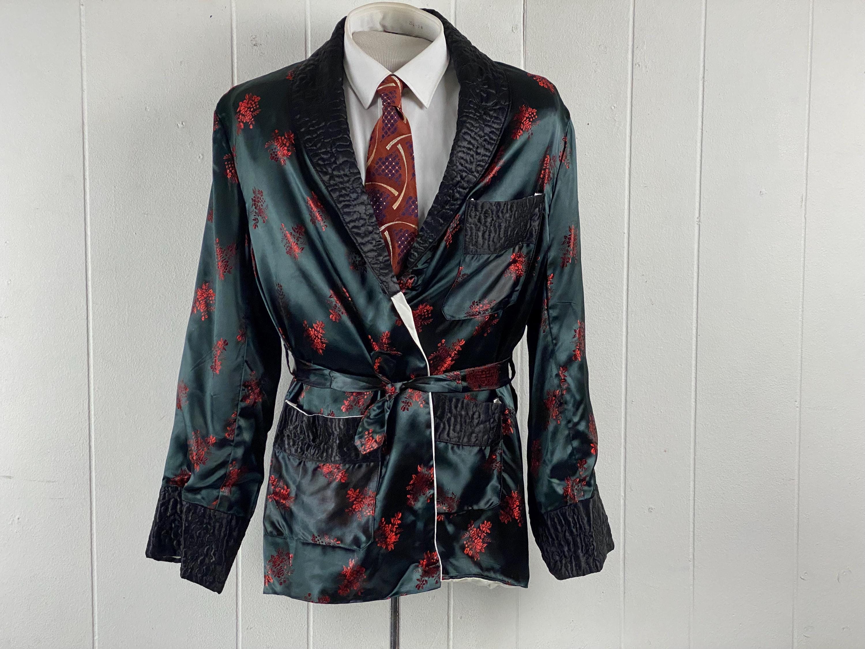 Vintage Jacket, Size Small, Smoking Jacket, 1960s Jacket, Playboy