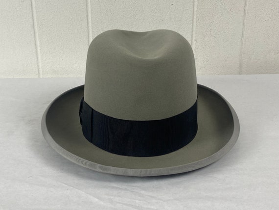 Vintage hat, size 7 , Borsalino hat, Homburg hat,… - image 4