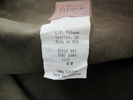 Vintage pants, Filson pants, vintage Filson, tin … - image 9