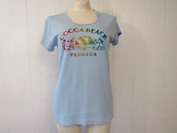 vintage t shirt, 1970s t shirt, Cocoa Beach Florid