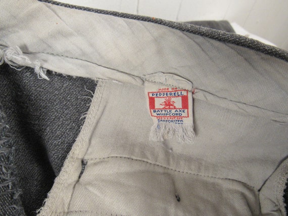 Vintage work pants, 1930s pants, Pepperell Battle… - image 10