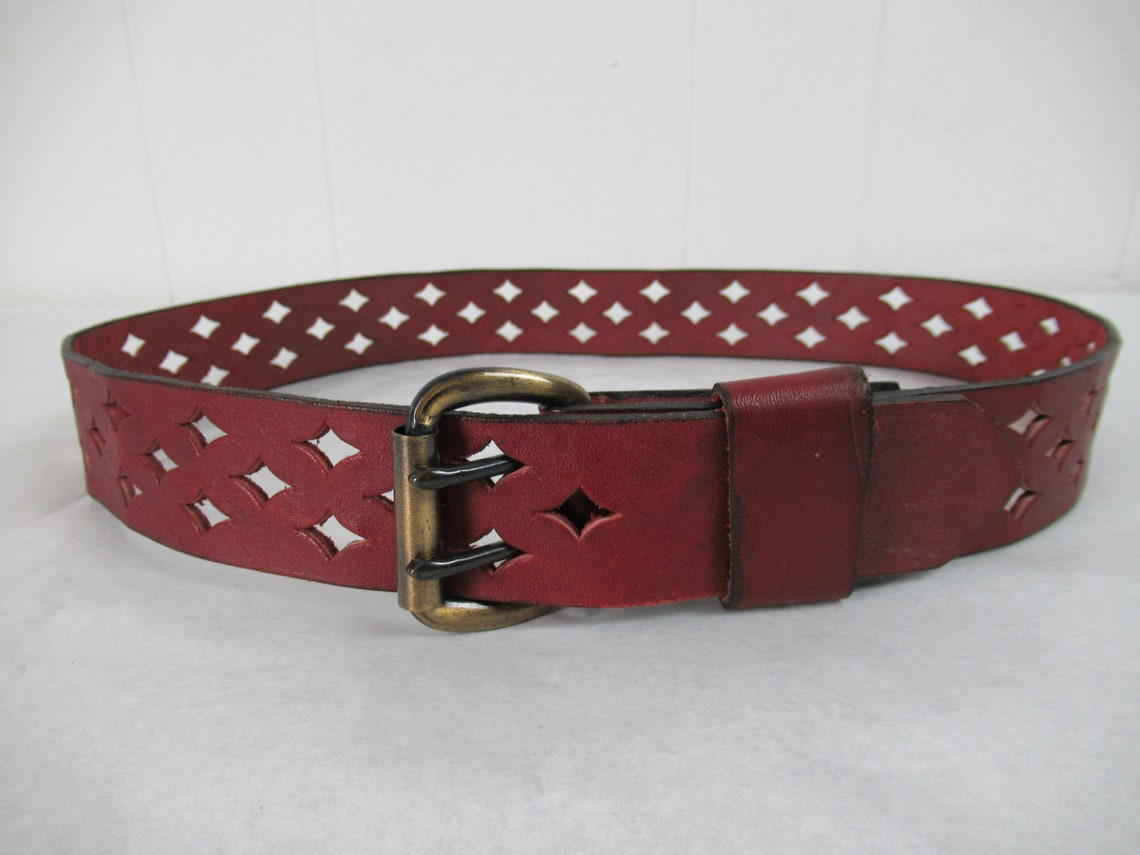 Vintage Belt 1970s Belt Motorcycle Belt Rock and Roll Belt Etsy