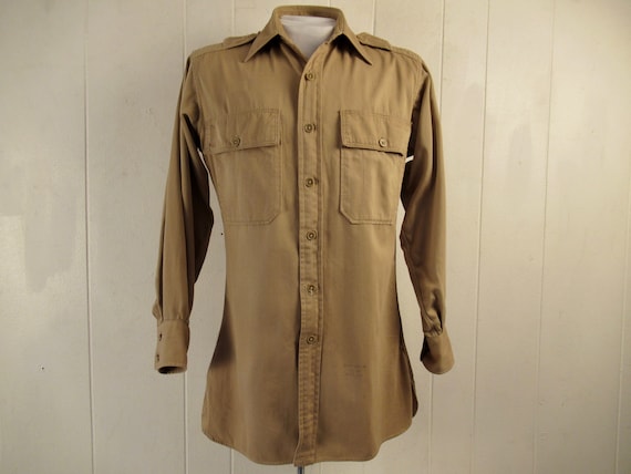 Vintage shirt, 1940s shirt, Lord & Taylor, work s… - image 1