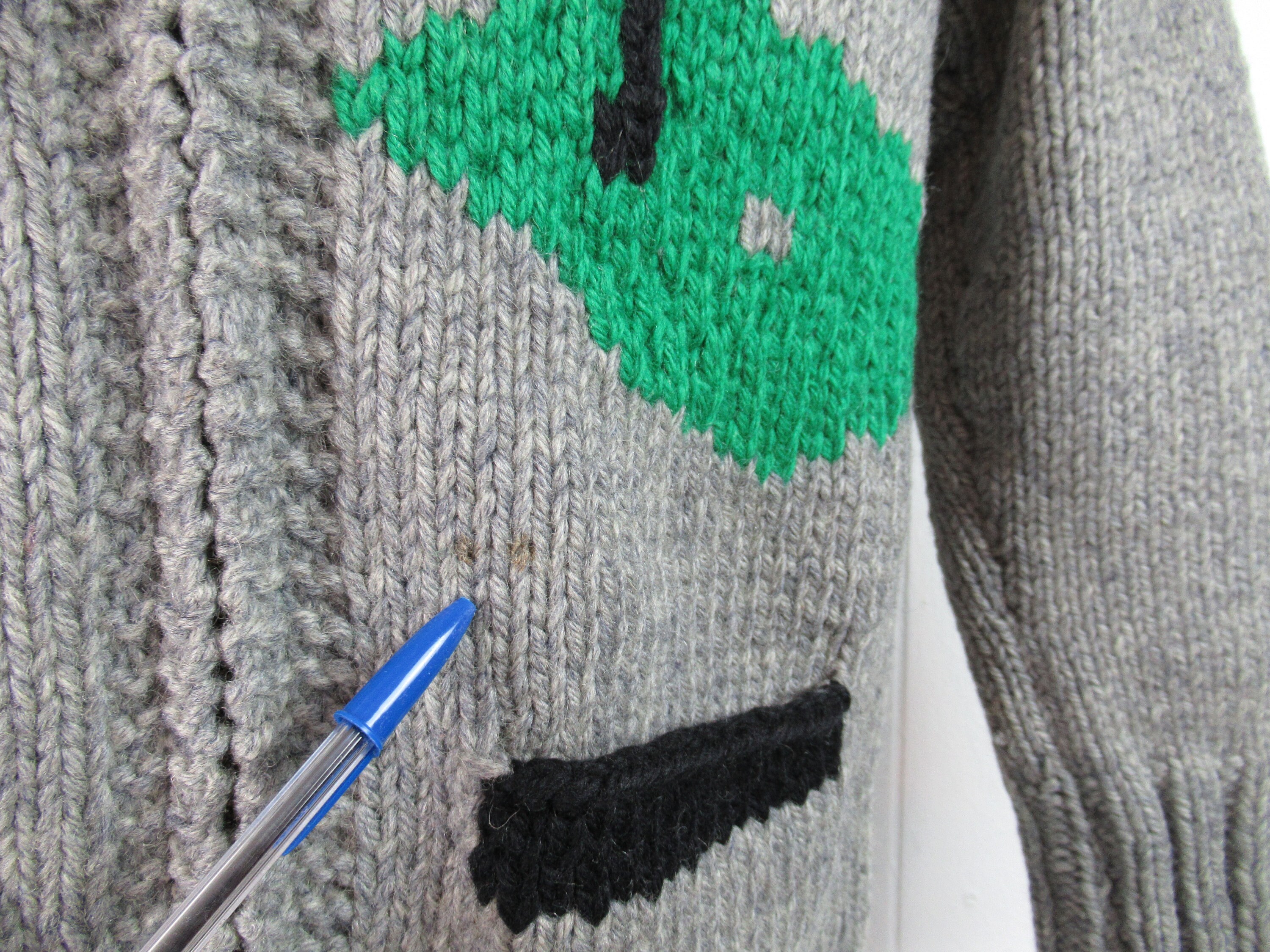 Vintage Sweater, 1960s Sweater, Cowichan Sweater, Golf Sweater 